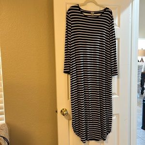 Chicos, black, and white maxi dress